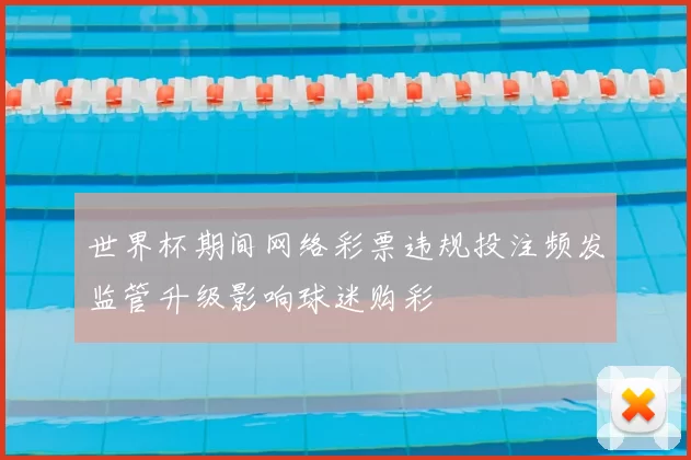 世界杯期间网络彩票违规投注频发监管升级影响球迷购彩